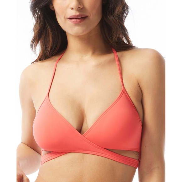 Vince Camuto Bikini Top Watermelon Nylon Blend, Small - Picture 1 of 7